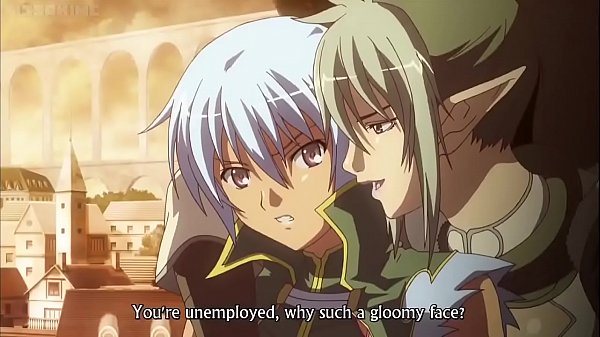 Echidna Rubs Irma’s Boob in Queen’s Blade (Sub)