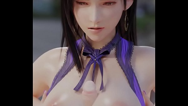 Tifa Lockhart Purple Dress Titfuck
