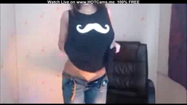 Lovely Young Babe Big Natural Tits Striptease