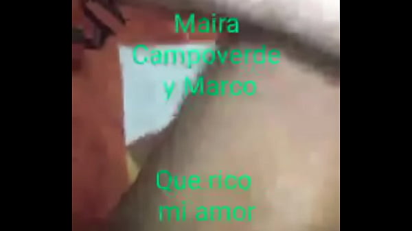 Maira Campoverde y Marco celebrando aniversario